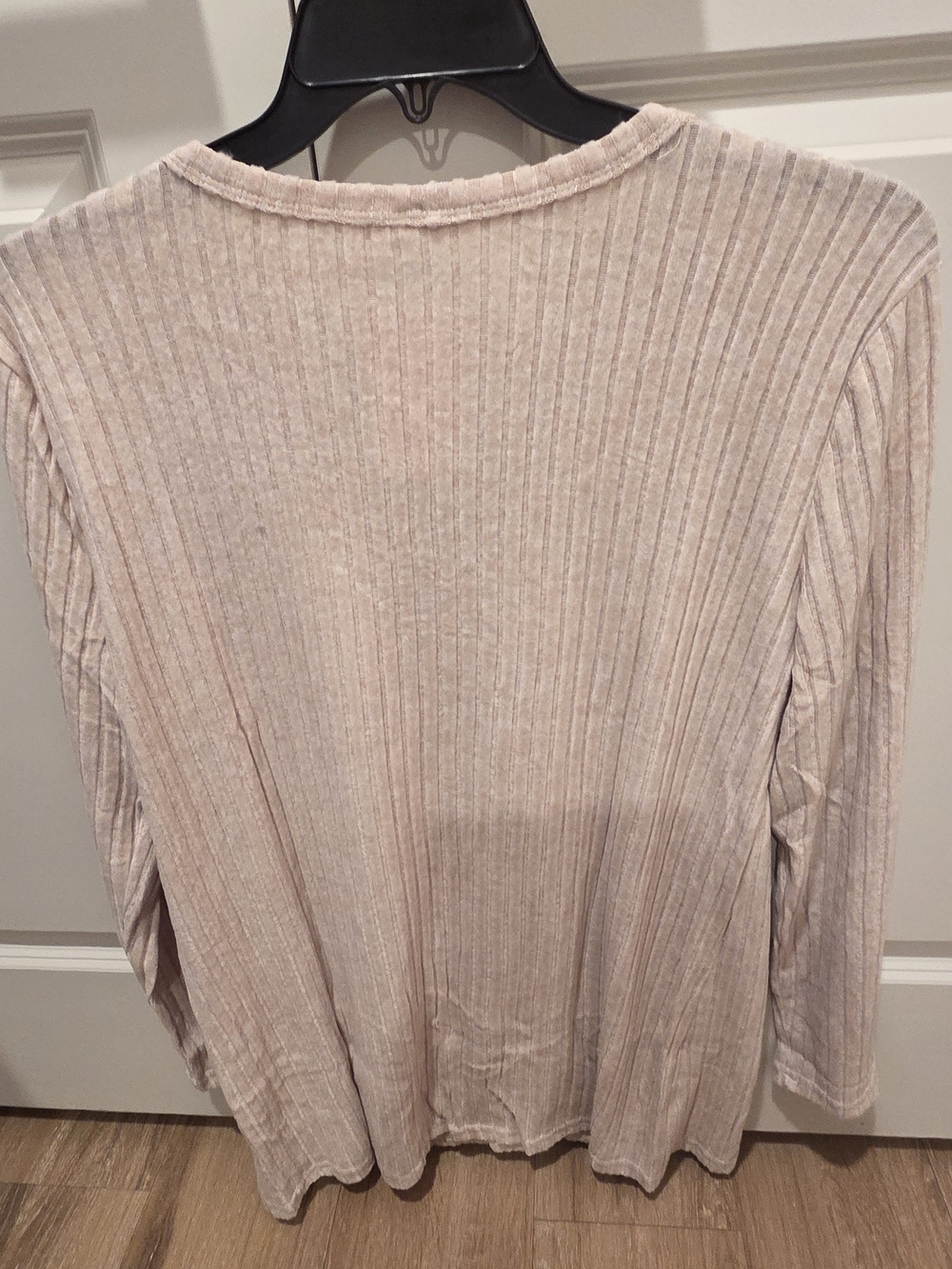 Camisa Ribbed Light Blush Button-Front Cardigan - Picture 4 of 6